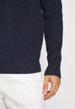Pier One CHUNKY MOCKNECK JUMPER - Jersey De Punto - Dark Blue, Hombre -Pier One Tienda 00064eaa02aa4c40b4957e6d7f6ce25e