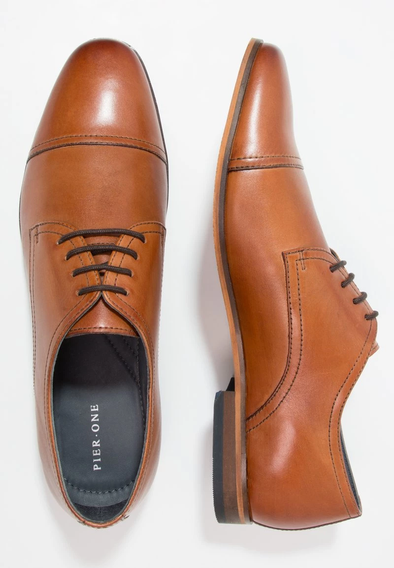Pier One Hombre Zapatos Con Cordones - Cognac 4 Pier One Hombre Zapatos Con Cordones - Cognac - Imagen 2