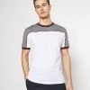Pier One Hombre Camiseta Estampada - Grey/white/bordeaux -Pier One Tienda 02664e0719f345d9a1a9f90568fd2f7c