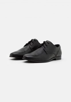 Pier One Hombre LEATHER - Zapatos Con Cordones - Black -Pier One Tienda 0510f549f0754248858638206b3f82f3