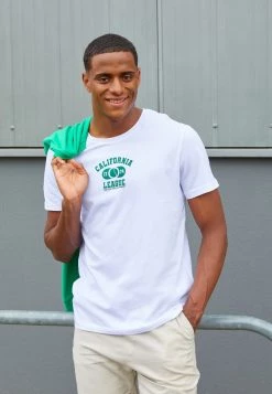 Pier One Hombre CALIFORNIA LEAGUE GRAPHIC T-SHIRT - Camiseta Estampada - White -Pier One Tienda 0ab92394aafe4ddf8503fa56dc6c4f57