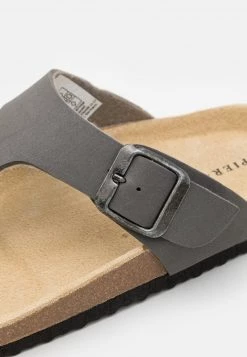 Pier One Unisexo UNISEX - Sandalias De Dedo - Grey -Pier One Tienda 0af88389a5f746428183789ef3f16ffe