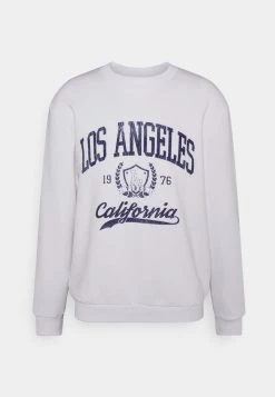 Pier One COLLEGE CREW NECK - Sudadera - White, Hombre
