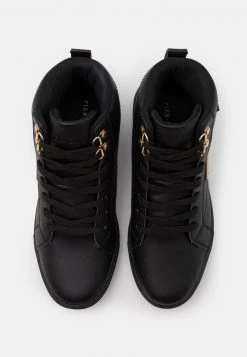 Pier One Unisexo Zapatillas Altas - Black/gold-coloured -Pier One Tienda 0f46296aebc54254b608df835fb1fc0b