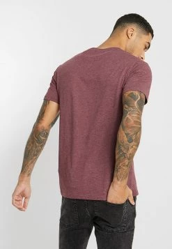 Pier One Camiseta Básica - Mottled Bordeaux, Hombre -Pier One Tienda 126b9a438adf4d8eac6800aab0814e79