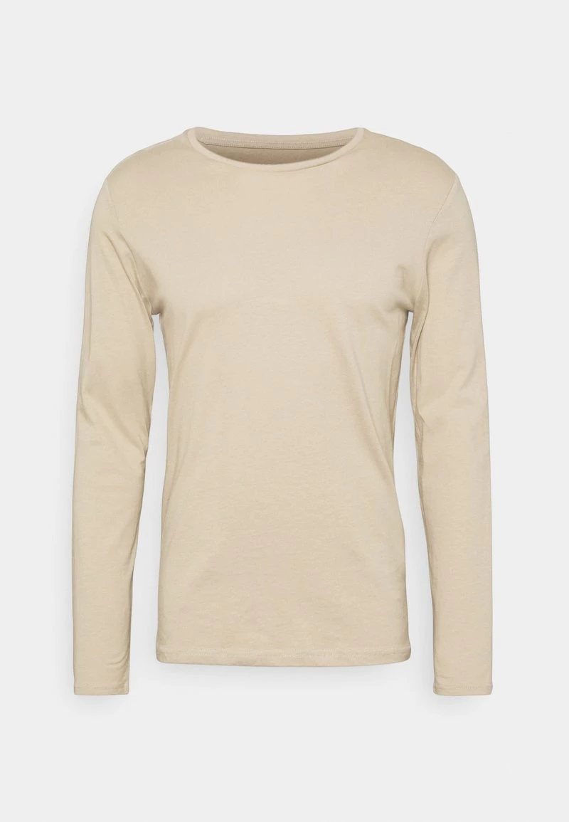 Pier One Hombre 2 PACK - Camiseta De Manga Larga - Beige/black 4 Pier One Hombre 2 PACK - Camiseta De Manga Larga - Beige/black - Imagen 2