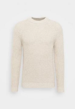 Pier One Hombre CHUNKY MOCKNECK JUMPER - Jersey De Punto - Mottled Beige -Pier One Tienda 1772a7d0f5fc49c6af7db3d2c2749802