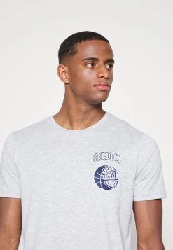 Pier One Hombre GRAPHIC T-SHIRT - Camiseta Básica - Mottled Grey -Pier One Tienda 19838a40eb6d4f398f5d69995b32d42f