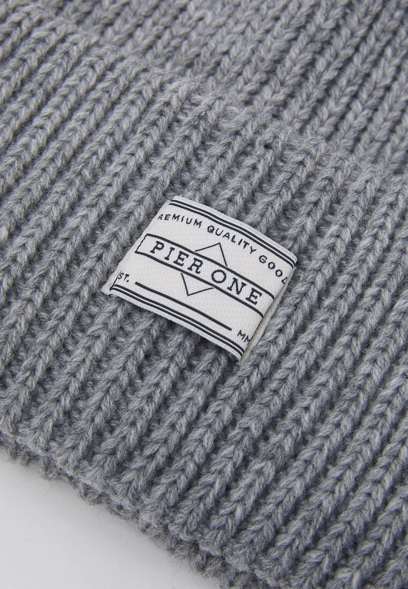 Pier One Unisexo 3 PACK UNISEX - Gorro - Black/grey/khaki 6 Pier One Unisexo 3 PACK UNISEX - Gorro - Black/grey/khaki - Imagen 4