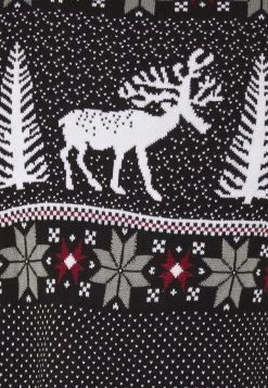 Pier One Hombre WINTERY CHRISTMAS JUMPER - Jersey De Punto - Black -Pier One Tienda 19b4f5f8cc11462394392012199e9096