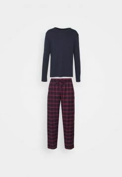 Pier One Hombre Pijama - Dark Blue/bordeaux -Pier One Tienda 1a03dca6898f46269107b6e412bcb58b