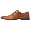 Pier One Hombre LEATHER - Mocasines - Cognac