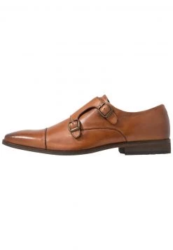 Pier One Hombre LEATHER - Mocasines - Cognac