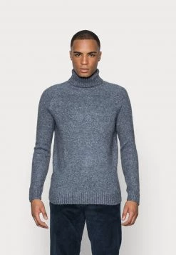 Pier One Hombre ESSENTIAL WINTER TURTLENECK / 512 - MOTTLED BLUE - Jersey De Punto - Mottled Blue