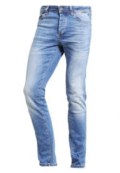Pier One Hombre DISTRESSED DENIM SLIM FIT - Vaqueros Slim Fit - Light Blue -Pier One Tienda 274a01b7a55044638259503c6ee8946b