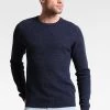 Pier One Hombre Jersey De Punto - Motled Dark Blue -Pier One Tienda 2beb853292f448fba9cb18ddd0b1d79d