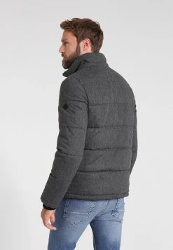 Pier One Hombre HOODED - Chaqueta De Invierno - Grey Melange -Pier One Tienda 32bf5bf33d574e6e9677771330f30e32
