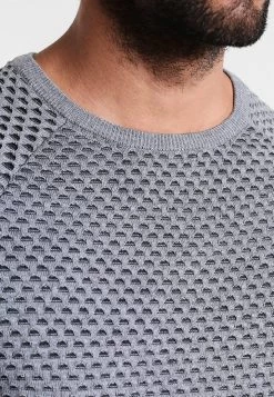 Pier One Hombre Jersey De Punto - Mottled Grey/anthracite -Pier One Tienda 37dac28e241d41b3840400db3f129b94