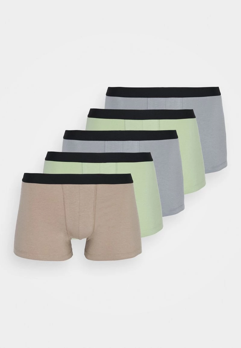 Pier One Hombre 5 PACK - Culotte - Grey/light Green/beige 3 Pier One Hombre 5 PACK - Culotte - Grey/light Green/beige