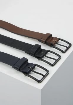 Pier One Hombre 3 PACK - Cinturón - Dark Blue/black/brown -Pier One Tienda 3faeb718156b4eec8e602749c4a6454c