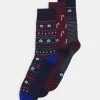 Pier One Hombre XMAS GIFT BOX 3 PACK - Calcetines - Dark Blue/bordeaux/red -Pier One Tienda 43ef96180f1f4cde8bf712b75f0eca23