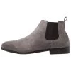 Pier One Hombre LEATHER - Botines - Dark Gray