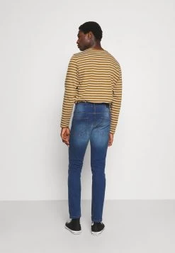 Pier One Vaqueros Slim Fit - Blue Denim, Hombre -Pier One Tienda 4937dbf4ca4f4261be2246df6e456f00