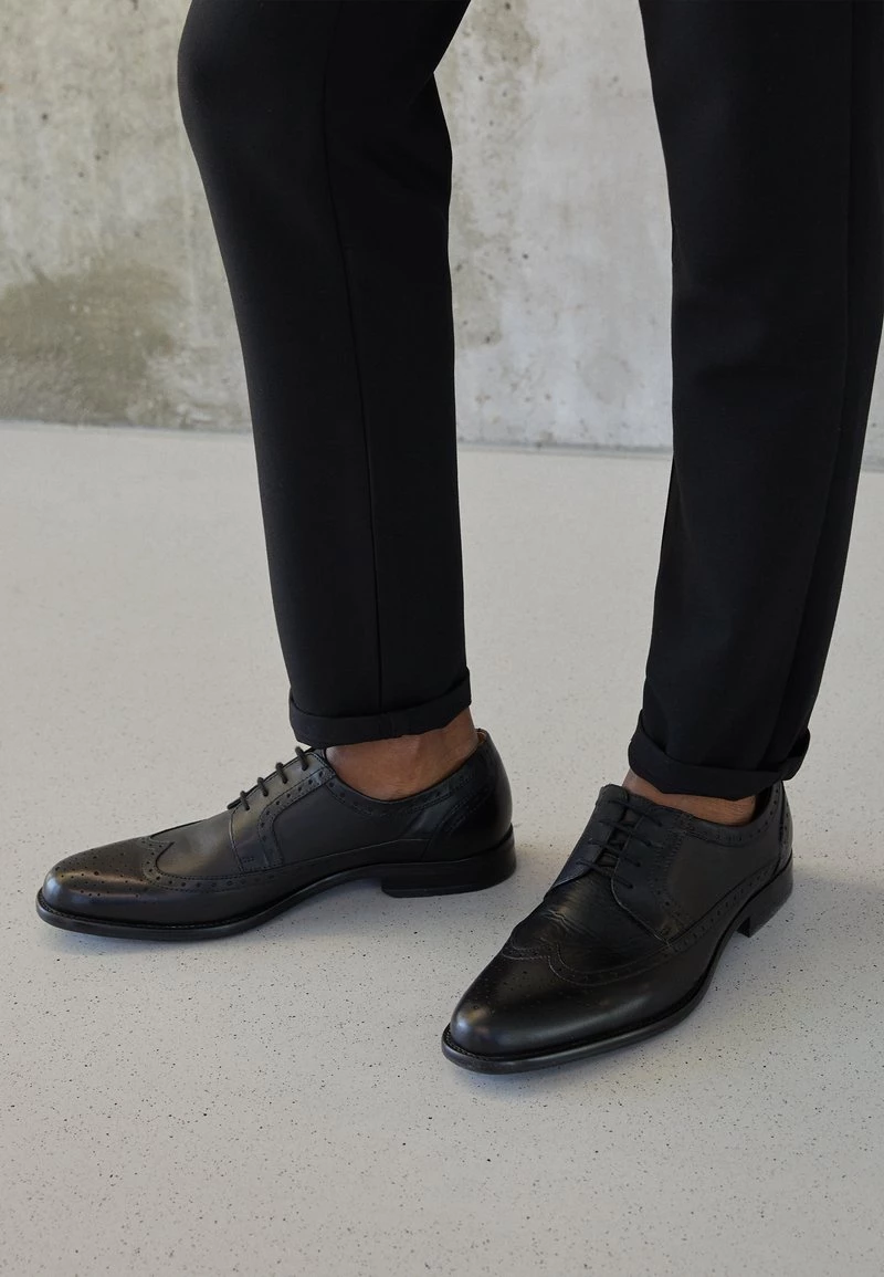 Pier One LEATHER - Zapatos Con Cordones - Black, Hombre 5 Pier One LEATHER - Zapatos Con Cordones - Black, Hombre - Imagen 3