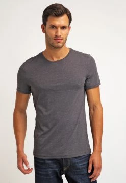 Pier One Hombre 2 PACK - Camiseta Básica - Dark Grey Melange -Pier One Tienda 4a6ea9751c4a483c945257496fc59fae