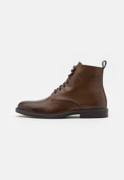 Pier One Hombre Botines Con Cordones - Cognac