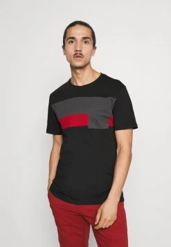 Pier One Hombre Camiseta Básica - Black
