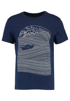 Pier One Hombre Camiseta Estampada - Dark Blue/white -Pier One Tienda 4cc9341a476c4defa398ea435414ecfc