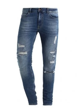 Pier One Hombre Vaqueros Pitillo - Dark Blue Denim -Pier One Tienda 50264ad0c77d49749c89b191dc53355e
