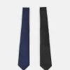 Pier One Hombre 2 PACK - Corbata - Black/blue -Pier One Tienda 52ccbfd765ba4251a508ed4ebd20f762