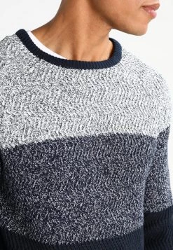 Pier One Hombre Jersey De Punto - Mottled Dark Blue -Pier One Tienda 584302a979d146a89f253e8c53556cb6