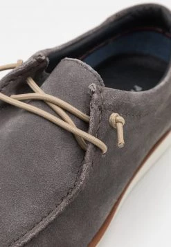 Pier One LEATHER - Zapatos Con Cordones - Grey, Hombre -Pier One Tienda 5b85277046b04036a3c6158b46d6a09a
