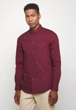 Pier One Camisa Elegante - Bordeaux, Hombre