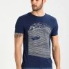 Pier One Hombre Camiseta Estampada - Dark Blue/white -Pier One Tienda 64dcfa08cf144e349da187221da4b0a4