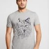 Pier One Hombre Camiseta Estampada - Mottled Grey -Pier One Tienda 6b2a5d35469c4e41b5b31108b481ad55