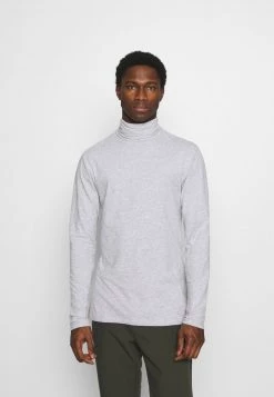 Pier One Hombre Camiseta De Manga Larga - Mottled Grey