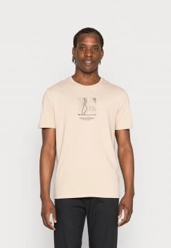 Pier One Hombre Camiseta Estampada - Tan