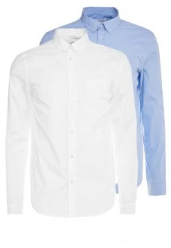 Pier One Hombre 2 PACK - Camisa Elegante - White/light Blue 12 Pier One Hombre 2 PACK - Camisa Elegante - White/light Blue -Pier One Tienda 71d6edb91cac4bc5aa9b2a07563069b2