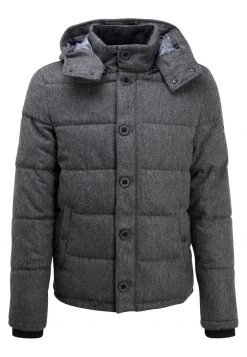 Pier One Hombre HOODED - Chaqueta De Invierno - Grey Melange -Pier One Tienda 7454b54ee791466c972bb2db1401f09a