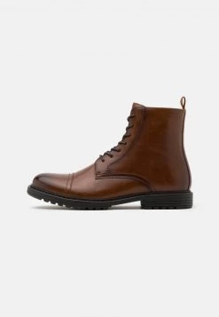 Pier One Hombre Botines Con Cordones - Cognac