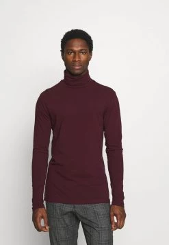 Pier One Hombre Camiseta De Manga Larga - Bordeaux