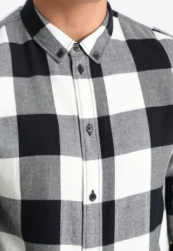 Pier One Hombre Camisa - Black/white -Pier One Tienda 792202892c924927b2989305ff572f55