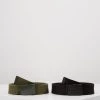 Pier One Unisexo UNISEX 2 PACK - Cinturón - Oliv/black