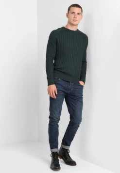 Pier One Hombre Jersey De Punto - Mottled Dark Green -Pier One Tienda 8348cb4d4721451cbbe5bfe9d5c0fe9c