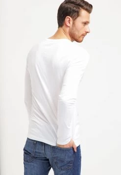 Pier One Hombre Camiseta De Manga Larga - White -Pier One Tienda 8422db7a9de04233a82db8fed4f2d92f