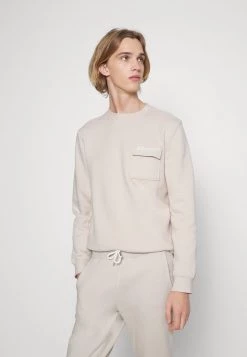 Pier One Hombre UNITED UTILITY CREW - Sudadera - Stone